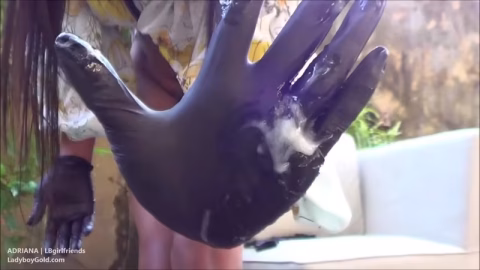 Ladyboygold – Adriana – Latex Gloves GF Dress