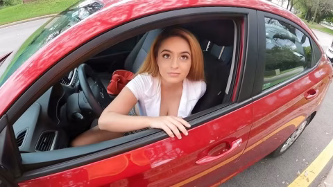 Bang – Nola Exico finds a creative location to fuck the roadside guy