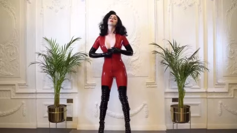 Miss Ellie Mouse – Asmr Red Latex Catsuit Teasing
