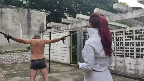 Latin Beauties In High Heels – Kf-Ae Bullwhipped By The Collared Up Goddess K